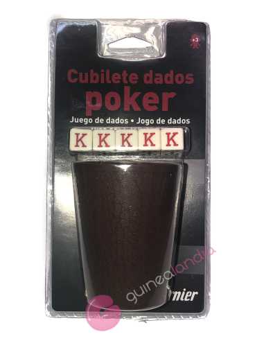 Cubilete Dados Poker - Fournier - Dendago