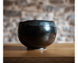 Cuenco artesanal de cerámica negro - Dendago