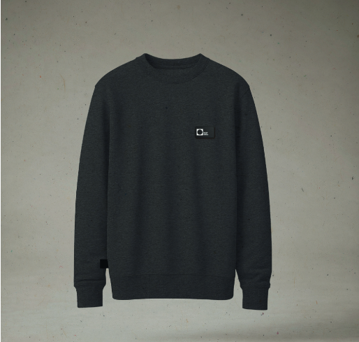  Sudadera de color gris oscuro jaspeado Hostoa