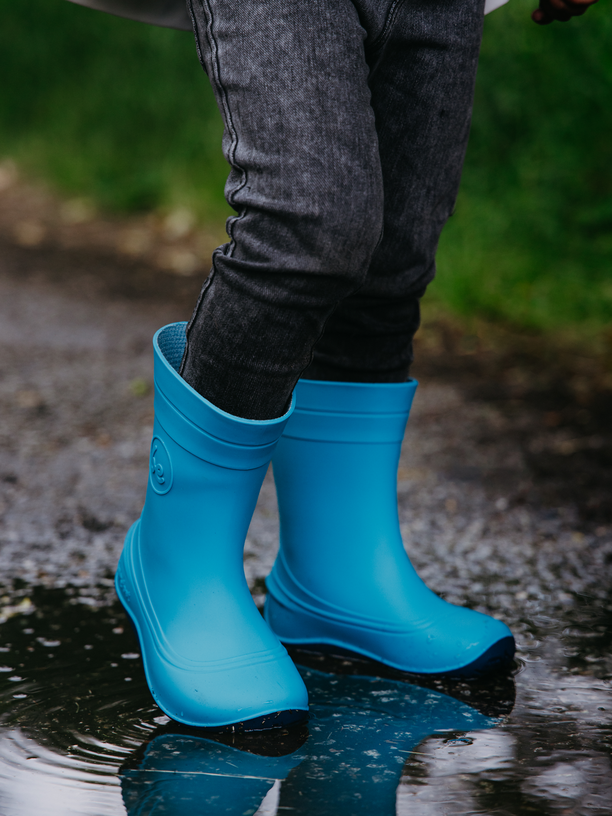 Botas de Agua BeLenka Barefoot Pudds Aqua blue Talla 26