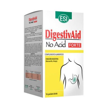 DIGESTIVAID No Acid Forte 16pocket drink - Ardor, reflujo y pesaded - Dendago