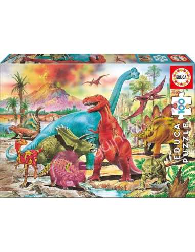 Dinosaurios Puzzle 100 piezas - Dendago