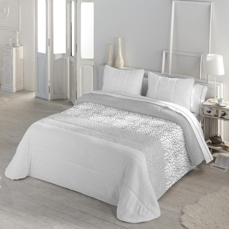 Edredón Comforter Sherpa Rio gris 150 (250x260) - Dendago