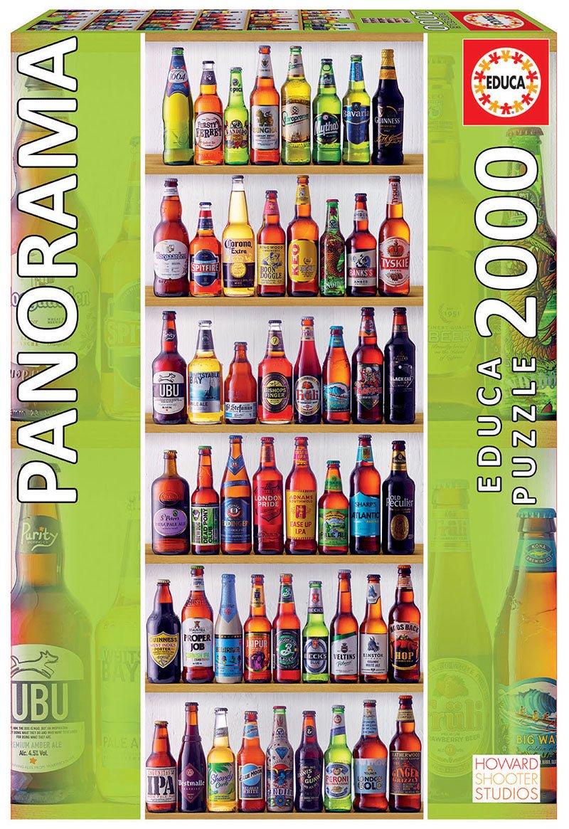 Educa ref. 18010 Cervezas del mundo. Puzzle 2000 piezas. - Dendago