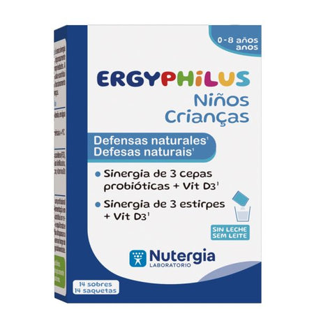 ERGYPHILUS NIÑOS 14sobres (Sin leche) Nutergia - Dendago