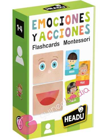Flashcards Montessori Emociones y Acciones - Dendago