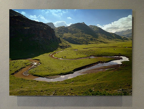 Fotografía artística en color. Ansó, paisaje de Achar De Agua Tuerta, Huesca Pirineo Aragonés. - Dendago