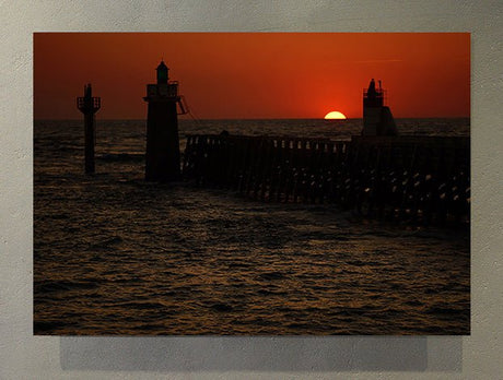 Fotografía artística en color, paisaje de verano, Capbreton costa litoral en las landas. País Vasco Francés. - Dendago