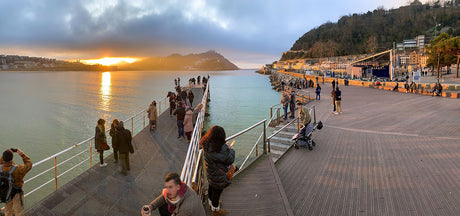 Fotografía País Vasco San Sebastián / Donostia EL NÁUTICO2 75X35 cm - Dendago