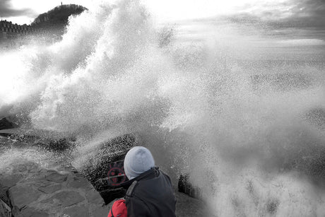 Fotografia País Vasco San Sebastián / Donostia Olas Zurriola 50 X 75 cm. - Dendago