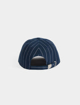 Gorra de rayas azul marino Morgan