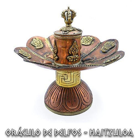 Incensario bronce flor de loto - Dendago