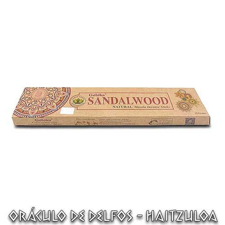 Incienso Goloka orgánico Sandalwood 15gr - Dendago