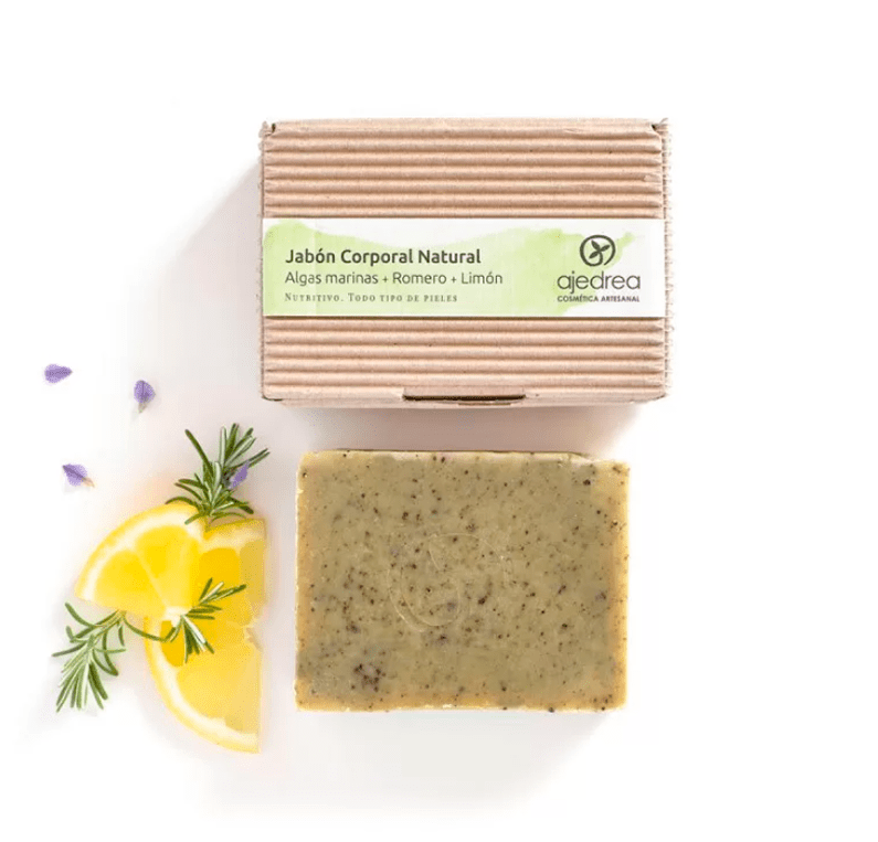 ???? Jabón sólido de algas Frescura marina para tu piel, ideal para llevar - Dendago