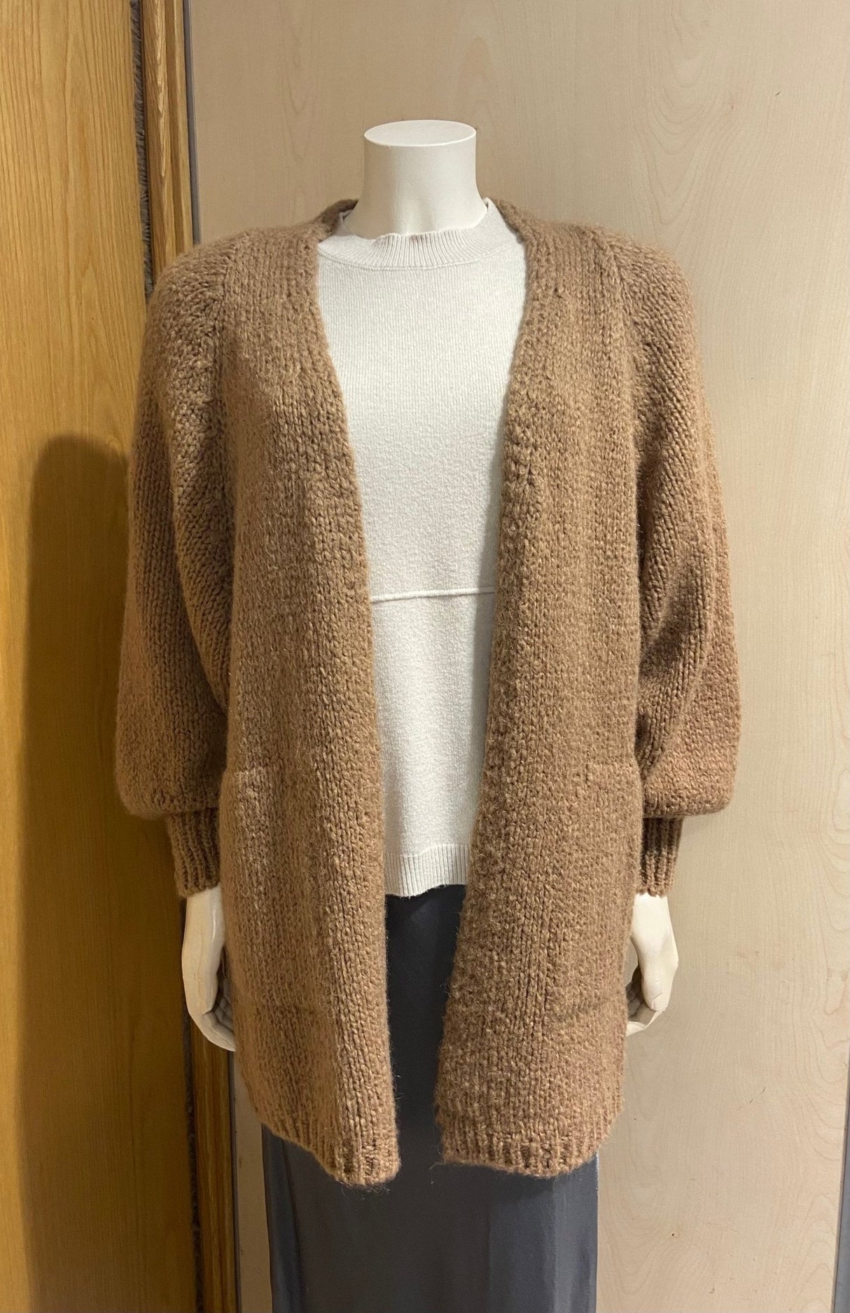 Jersey abierto Beige Oscuro - Dendago