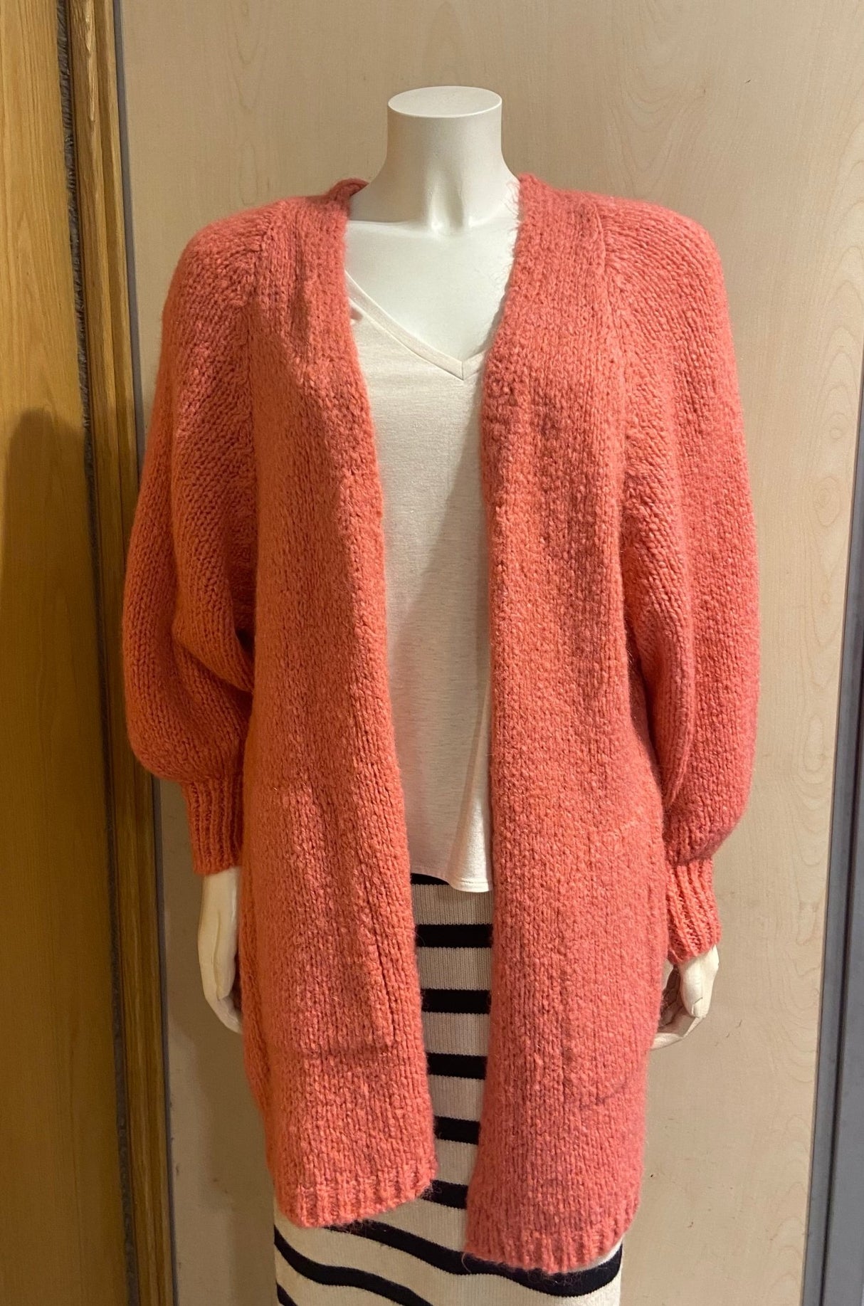 Jersey abierto Rosa Coral. - Dendago