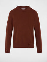 Jersey cuello redondo marrón morgan