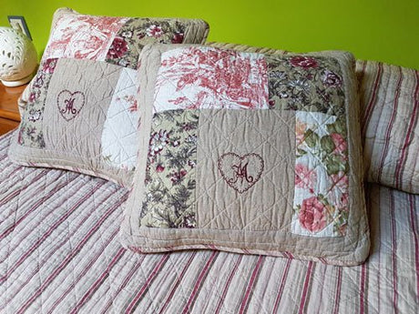 Juego de 2 fundas de cojín bouti mod. Campestre 40 x 40 - Dendago