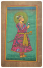 Lámina india pintada, Maharaja de Rajastan - Dendago