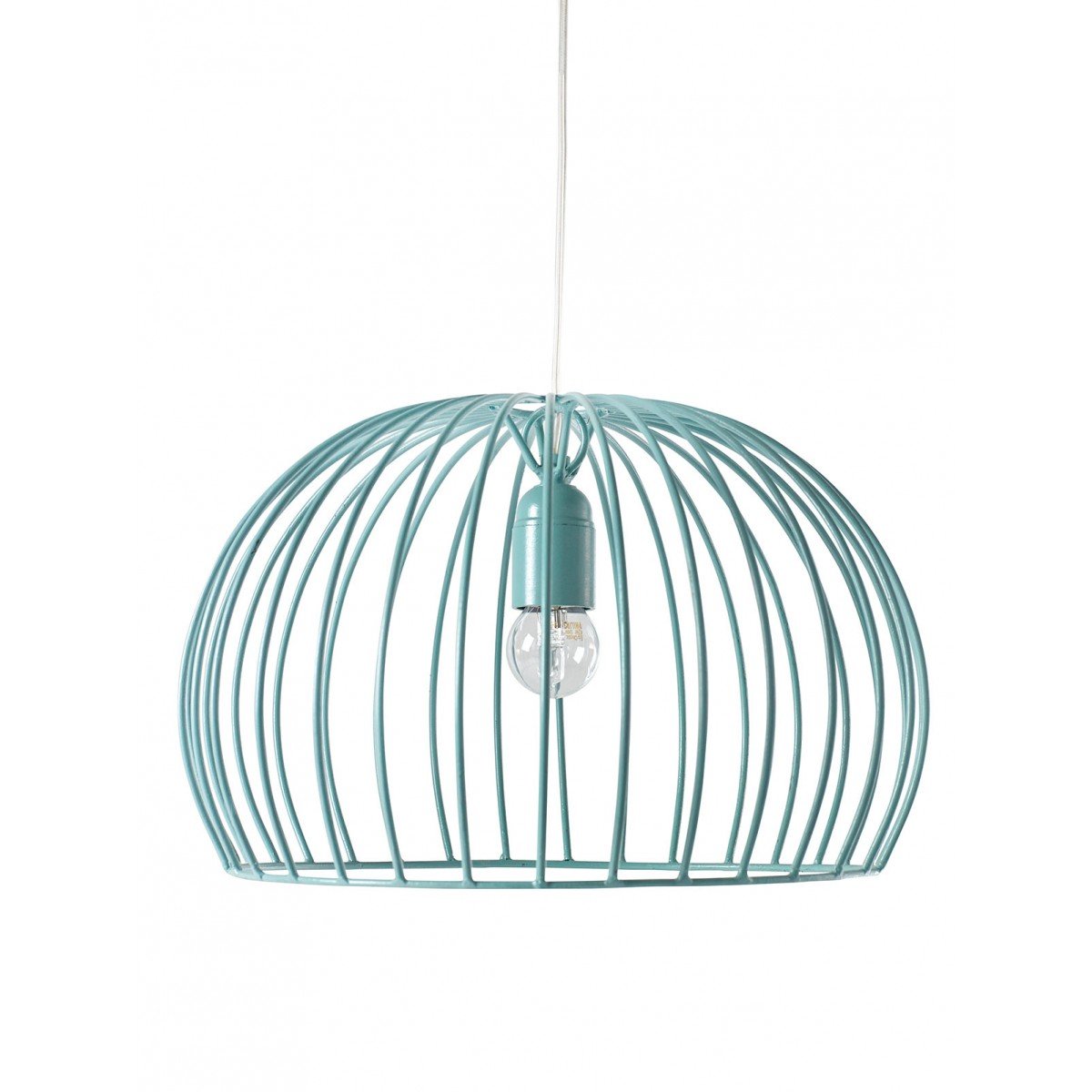 Lámpara colgante de metal (azul) - Dendago