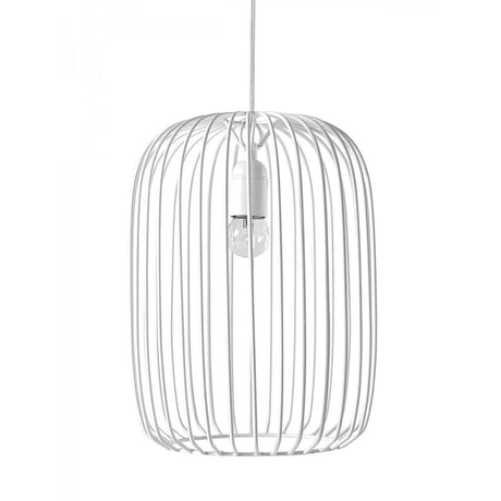 Lámpara colgante de metal (blanco) - Dendago