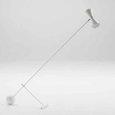 Lámpara de pie de metal negro - Dendago