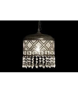 LAMPARA TECHO METAL ENVEJECIDO 1