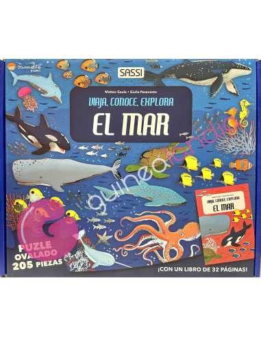 Libro Puzzle El Mar: Viaja, Conoce, Explora 205 Piezas - Dendago