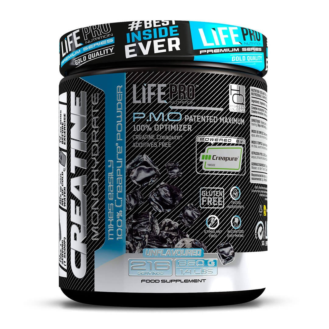 Creatina Monohidrato Creapure Neutra 650gr LIFE PRO NUTRITION