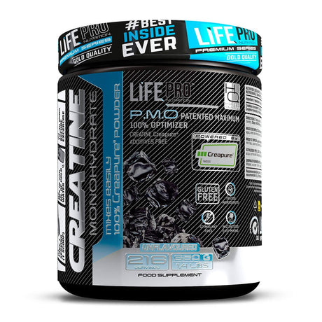 Creatina Monohidrato Creapure Neutra 650gr LIFE PRO NUTRITION