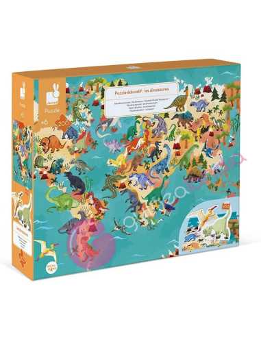 Los Dinosaurios Puzzle Educativo 200 piezas - Dendago