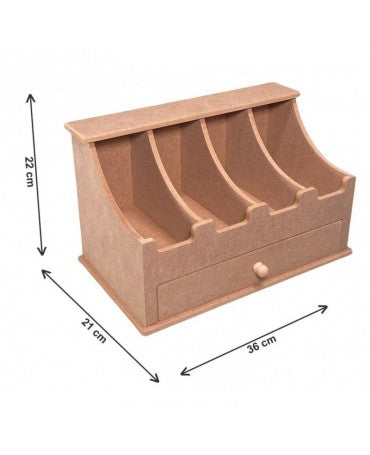 MADERA Archivador con Cajón 22x21x36cm 2