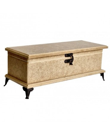 Madera Caja con patitas metálicas 8x29x12 cm 1
