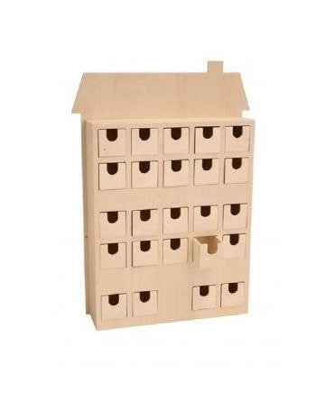 Madera Calendario Adviento Casa 2