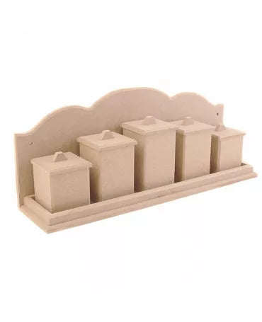 madera ESTANTERIA BOTES 42x10x7cm 1