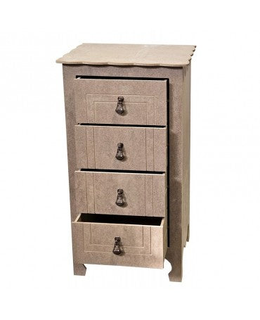 Madera Mesilla 4 cajones 80x43x35cm 2