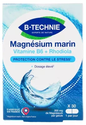 Magnésium marin Vitamina B6 + Rhodiola 30 comprimido B-TECHNIE