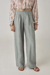 MAISON HOTEL PANTALON DE LINO VERDOSO OTTO TWIST