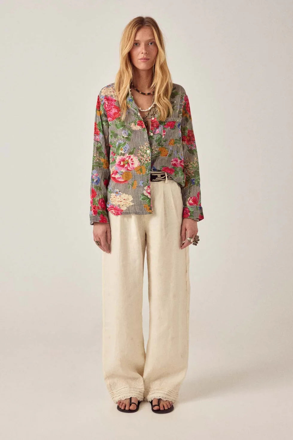 MAISON HOTEL PANTALON RECTO LINO SOLSTICE OTTO
