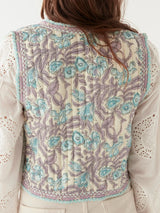 MAISON HOTEL CHALECO ESTAMPADO KARINA PURPLE PARADISE