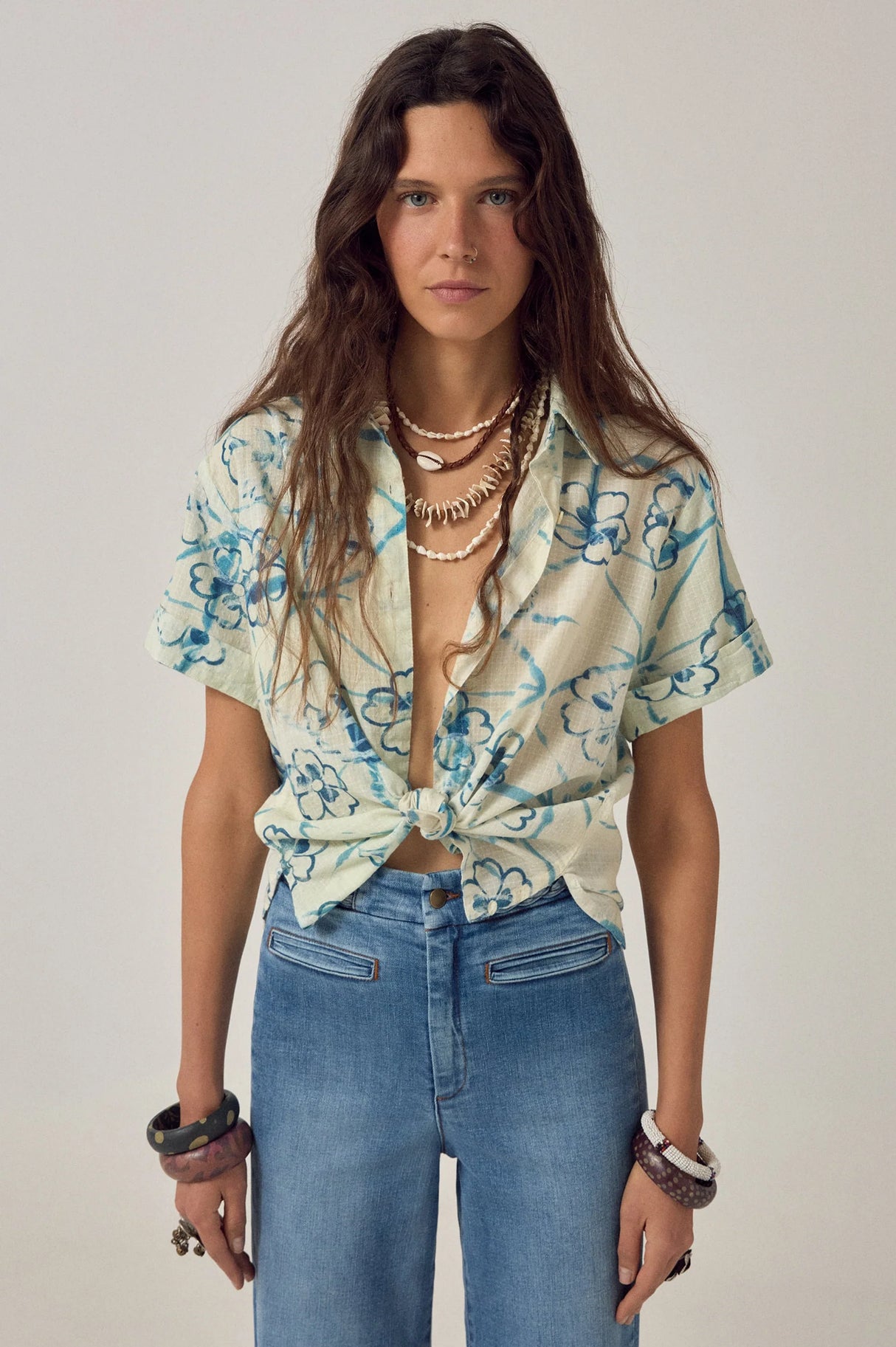 MAISON HOTEL CAMISA M/CORTA ESTAMPADA KENZO OKINAWA