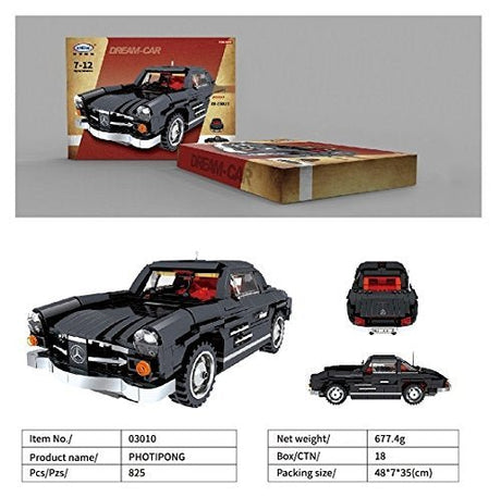 Mercedes 300 SL bloques de construcción para montar coche Xingbao XB03010 - Dendago