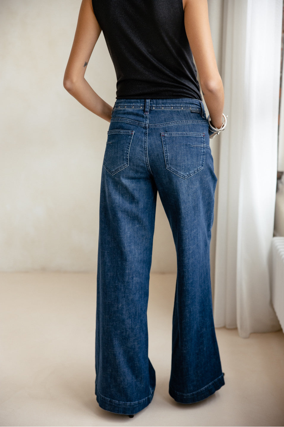 Pantalon tejano acampanado Miley SDM boxy Freeman T. Porter