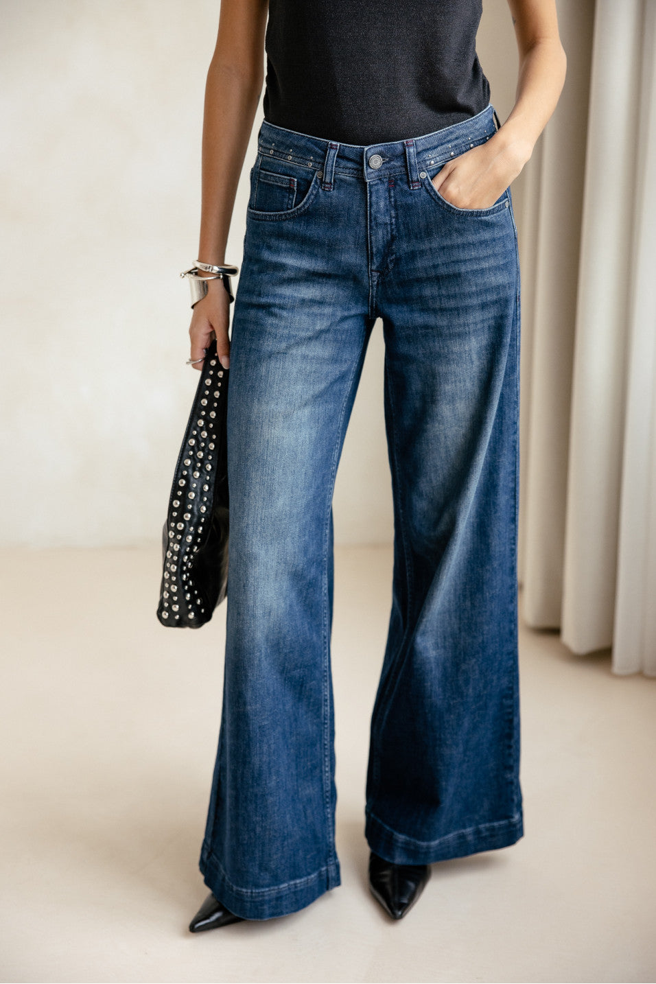 Pantalon tejano acampanado Miley SDM boxy Freeman T. Porter