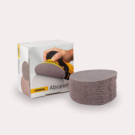 MIRKA ABRANET Ddiametro 225mm Grano 120 (caja de 25 discos) - Dendago