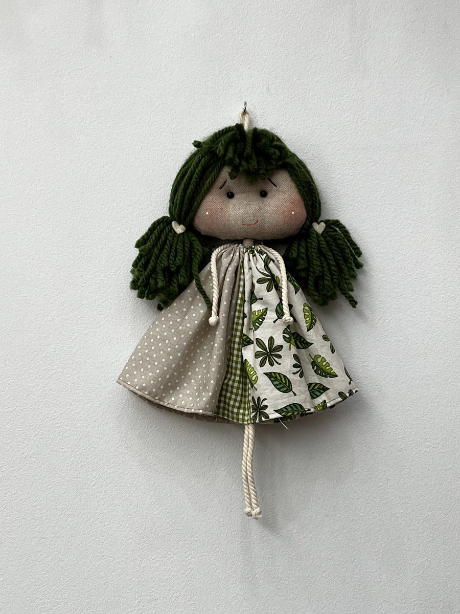 MUÑECA TRAPO GRANDE PERSONALIZADA VERDE - Dendago