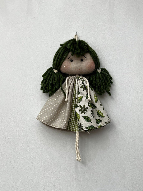 MUÑECA TRAPO GRANDE PERSONALIZADA VERDE - Dendago