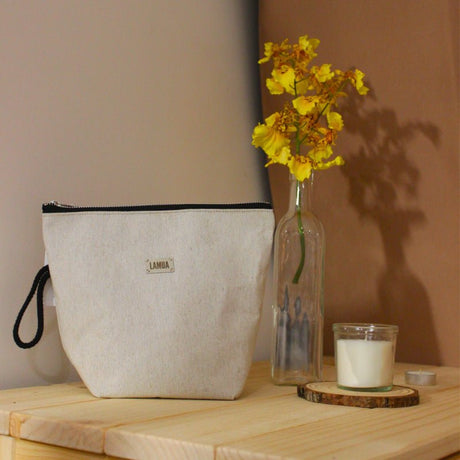 Neceser alto - Lino jaspeado - Dendago