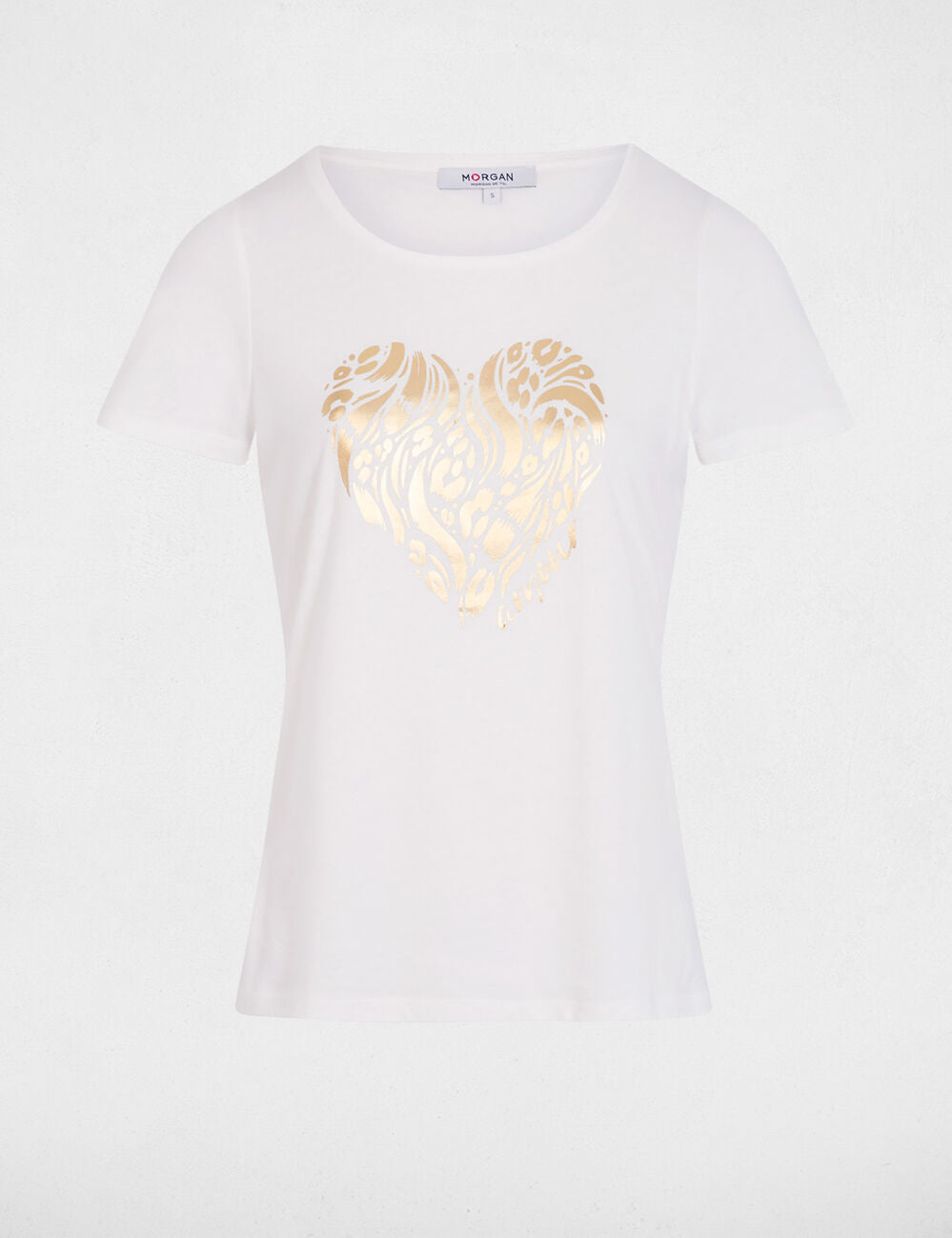 Camiseta de manga corta blanco
