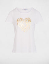 Camiseta de manga corta blanco